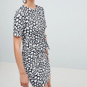 ASOS animal print wrap minidress - L